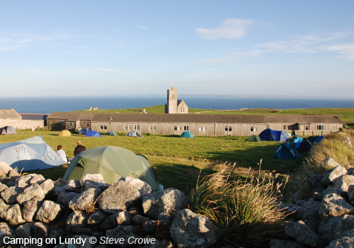 Camping on Lundy © Steve Crowe
