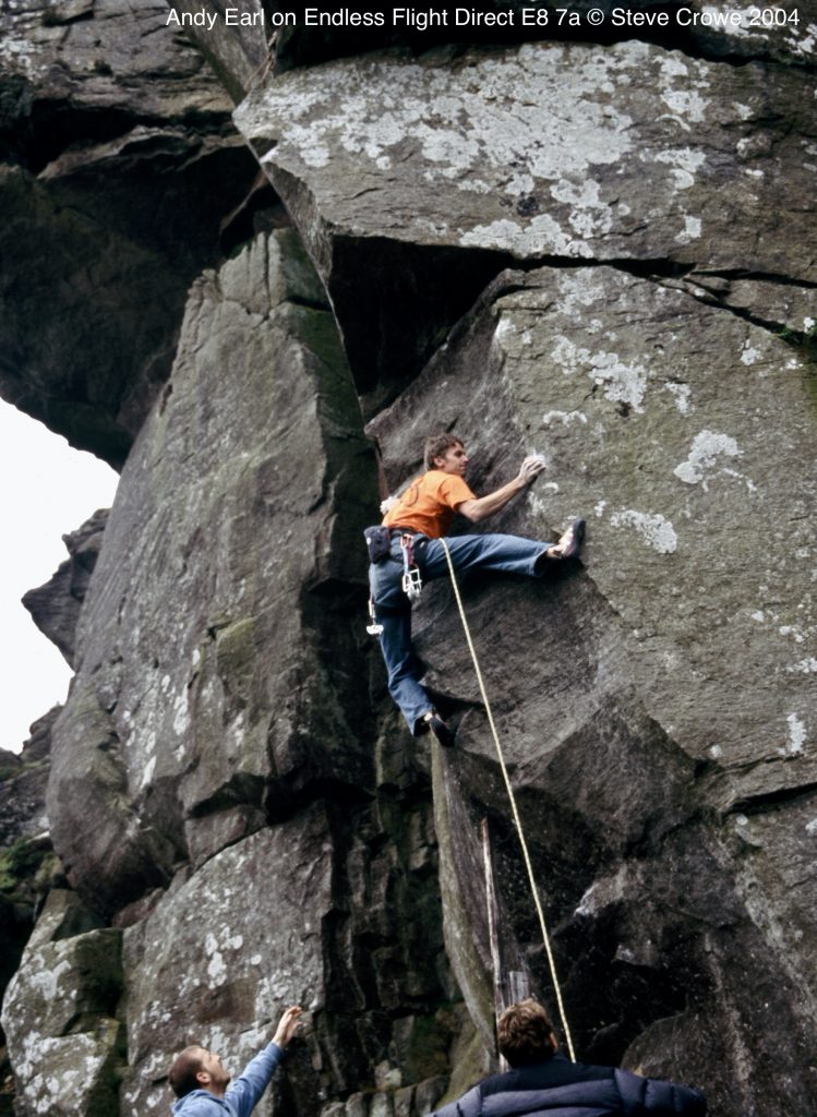 Andy Earl on Endless Flight Direct E8 7a © Steve Crowe 2004