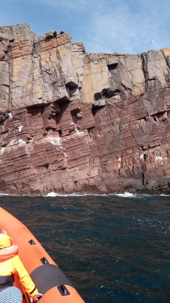 Ellen’s Wall from the Caithness Seacoast tour boat.